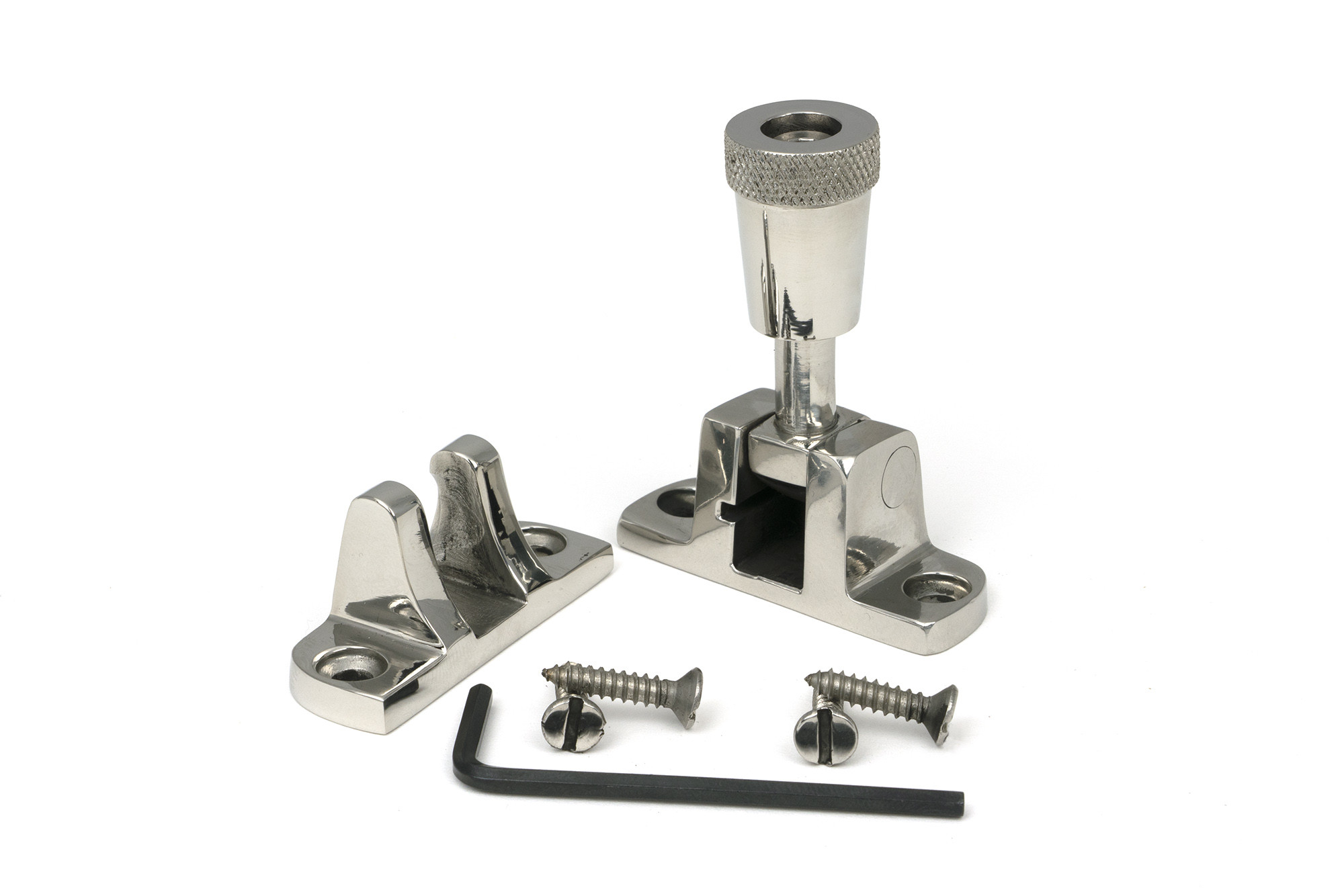 polished marine ss (316) brompton brighton fastener (radiused)