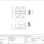 polished marine ss (316) brompton brighton fastener (radiused)