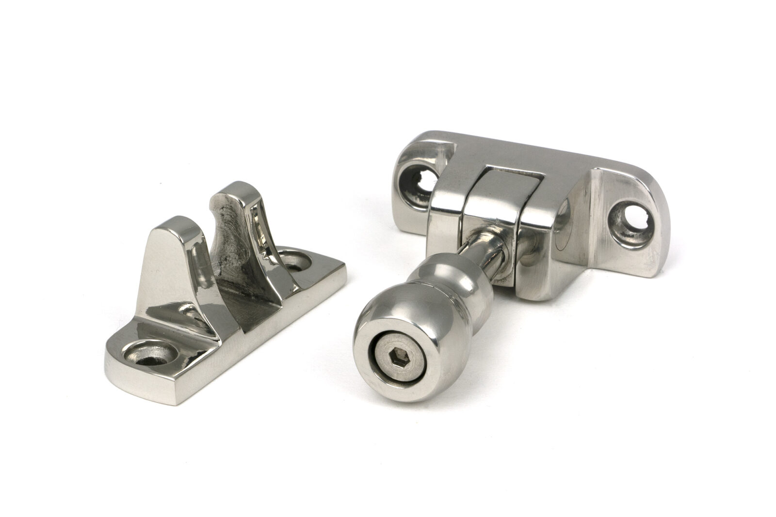 polished marine ss (316) mushroom brighton fastener (radiused)