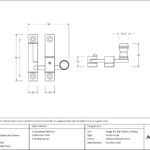 satin marine ss (316) prestbury quadrant fastener narrow