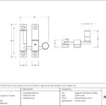 satin marine ss (316) mushroom quadrant fastener narrow