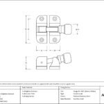 satin marine ss (316) mushroom brighton fastener (radiused)
