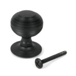 matt black beehive centre door knob
