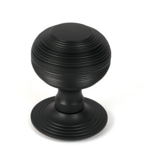matt black beehive centre door knob