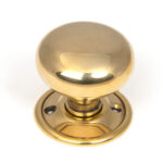 aged brass 49mm mushroom mortice/rim knob set