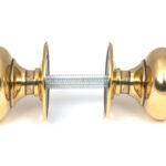 aged brass 49mm mushroom mortice/rim knob set