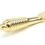 polished brass 12" reeded stay