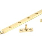 polished brass 12" reeded stay