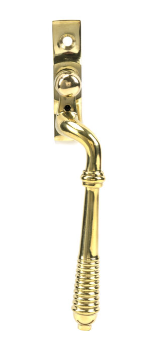 polished brass reeded espag rh