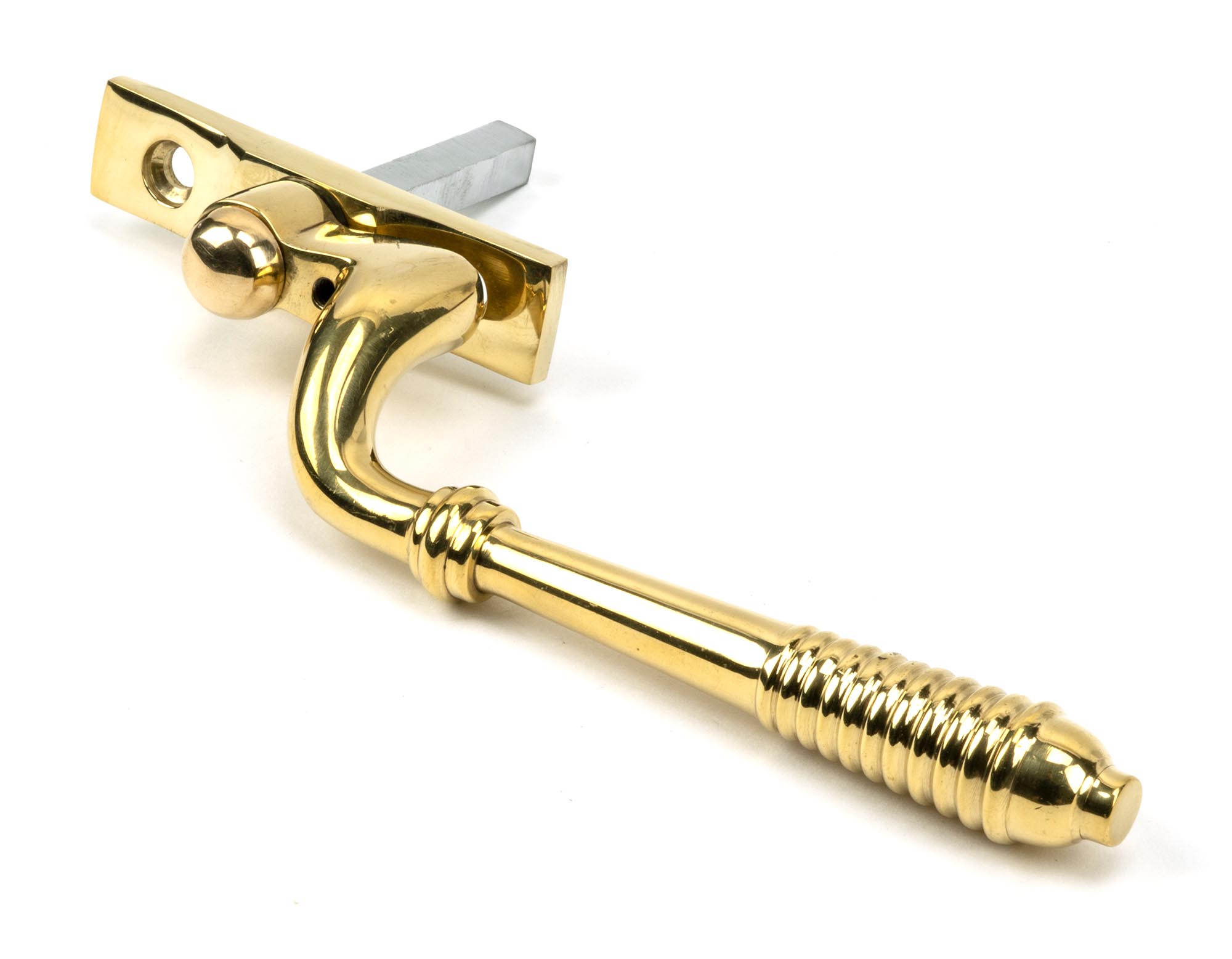 polished brass reeded espag lh