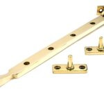 polished brass 12" avon stay