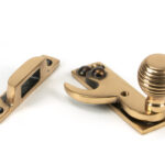 polished bronze beehive sash hook fastener