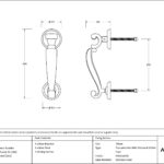 polished marine ss (316) doctors door knocker