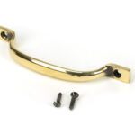 aged brass slim sash pull