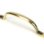 aged brass slim sash pull