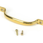 polished brass slim sash pull