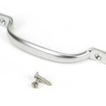 satin chrome slim sash pull