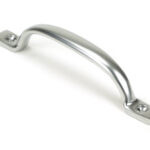 satin chrome slim sash pull
