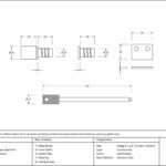 polished bronze secure stops (pack of 4)