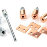 polished bronze secure stops (pack of 4)