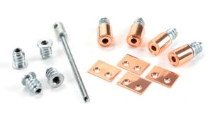 polished bronze secure stops (pack of 4)