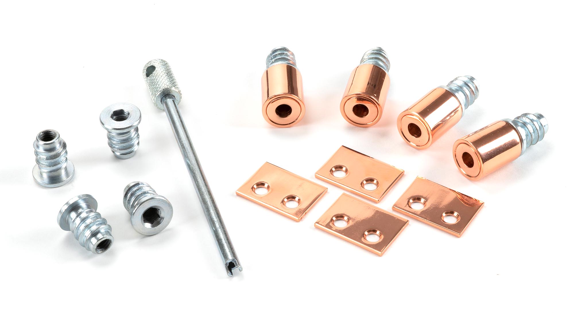 polished bronze secure stops (pack of 4)