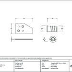 polished brass key flush sash stop