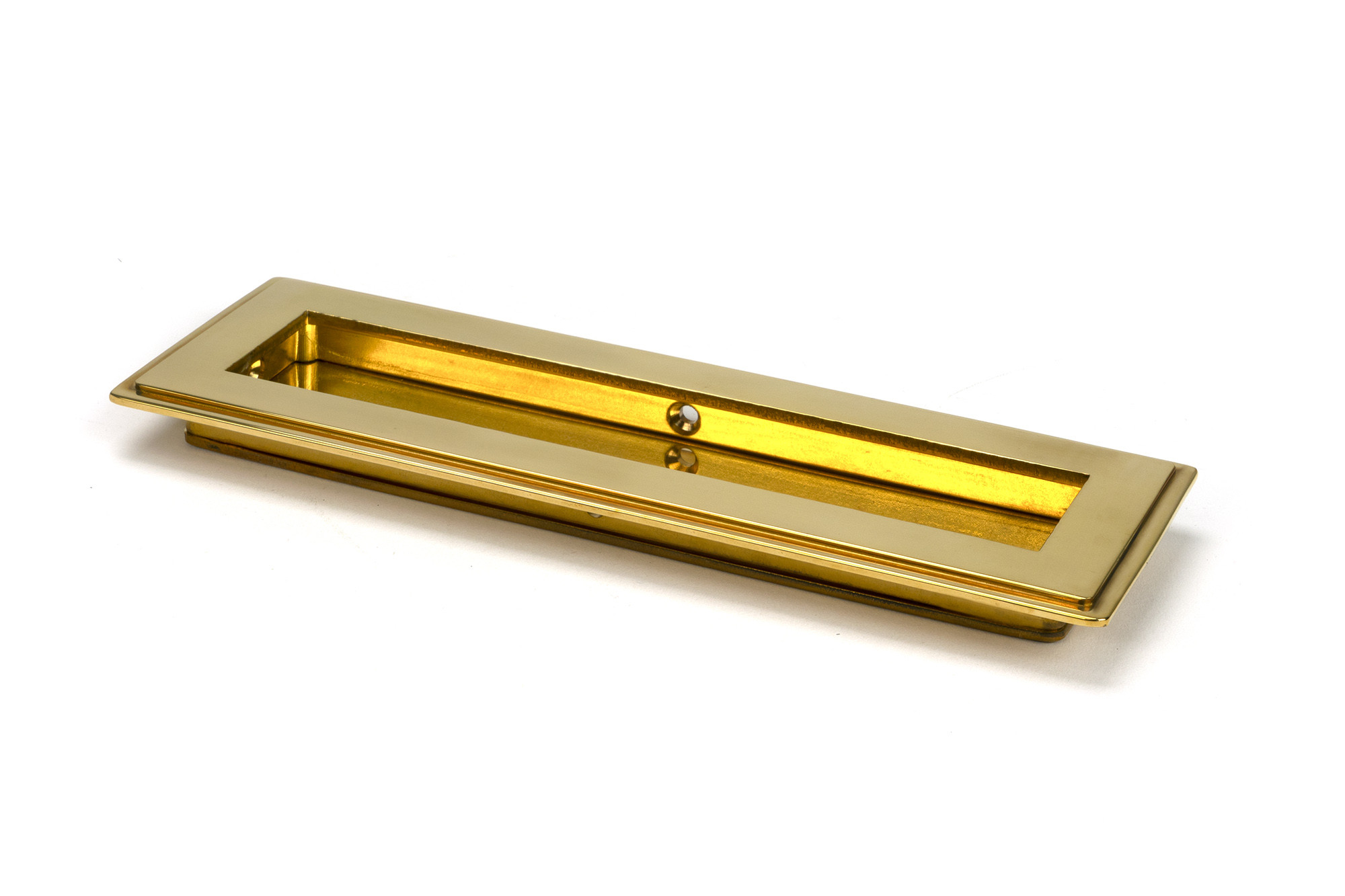 polished brass 175mm art deco rectangular pull