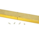 polished brass 250mm art deco rectangular pull