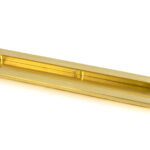 polished brass 250mm art deco rectangular pull