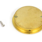 polished brass 60mm art deco round pull