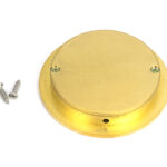 polished brass 75mm plain round pull