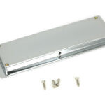 polished chrome 175mm art deco rectangular pull