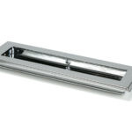 polished chrome 175mm art deco rectangular pull