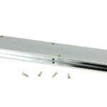 polished chrome 250mm art deco rectangular pull