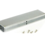 polished chrome 175mm plain rectangular pull