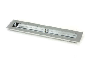 polished chrome 250mm plain rectangular pull