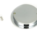 polished chrome 75mm art deco round pull