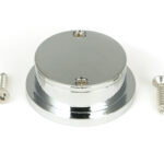 polished chrome 34mm round finger edge pull