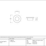polished chrome 34mm round finger edge pull