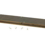 aged brass 250mm art deco rectangular pull