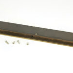aged brass 250mm plain rectangular pull