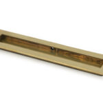 aged brass 250mm plain rectangular pull