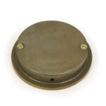 aged brass 60mm plain round pull