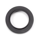 matt black round escutcheon (plain)