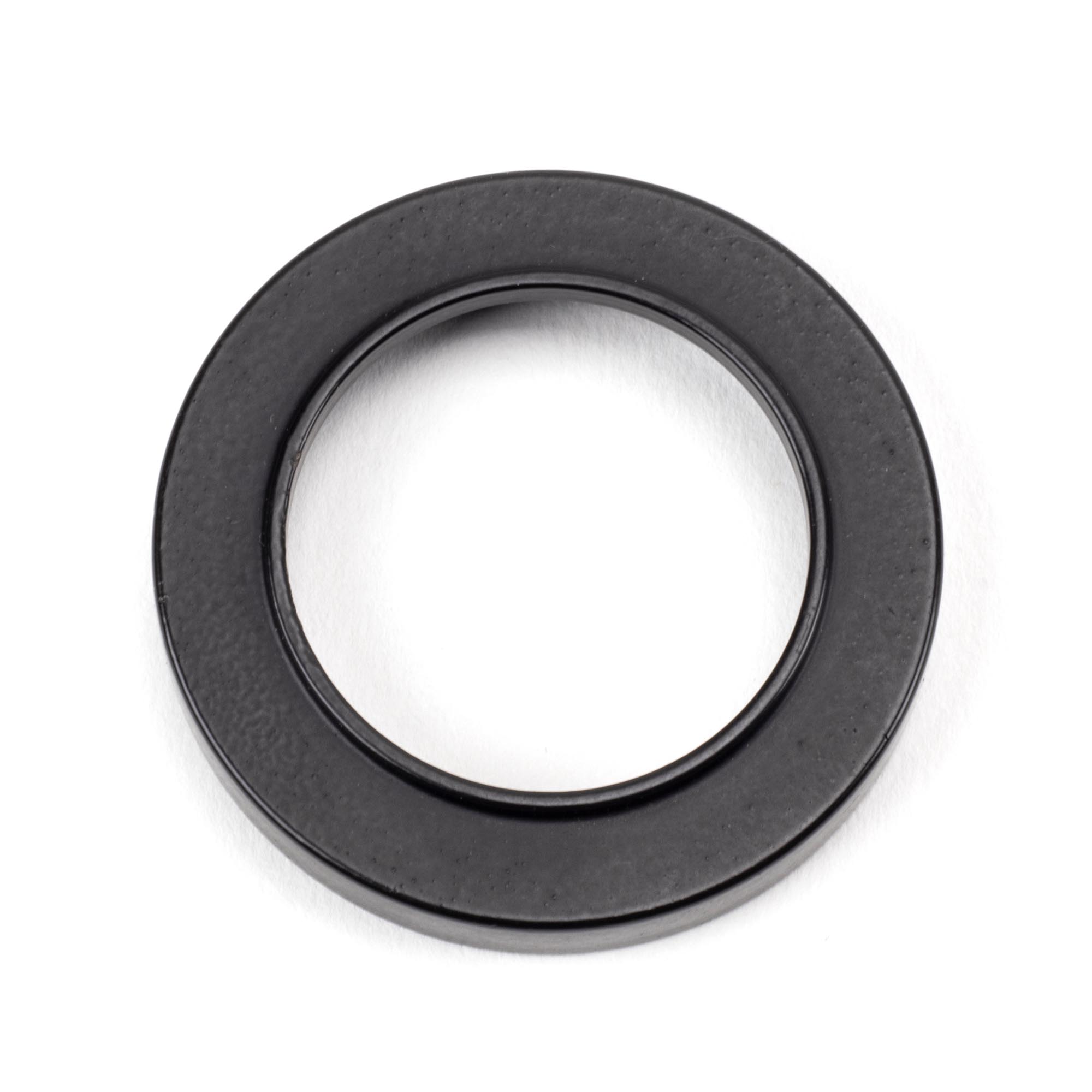 matt black round escutcheon (plain)