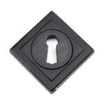 matt black round escutcheon (square)