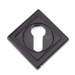 matt black round euro escutcheon (square)