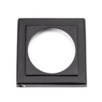 matt black round euro escutcheon (square)