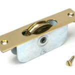 do not use! unlacquered brass square ended sash pulley 75kg